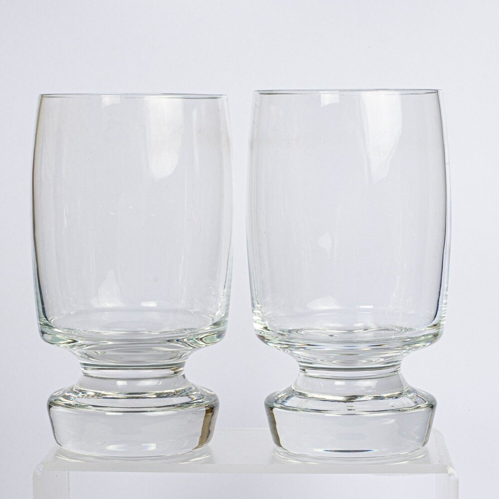 SVEND JENSEN Denmark 2 Water Glasses Goblets Stac, Danish Modern HTF, VGUC